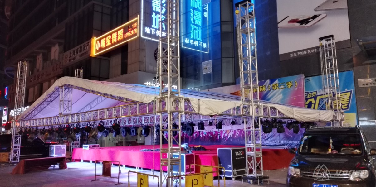 舞臺(tái)燈光架搭建的案例
