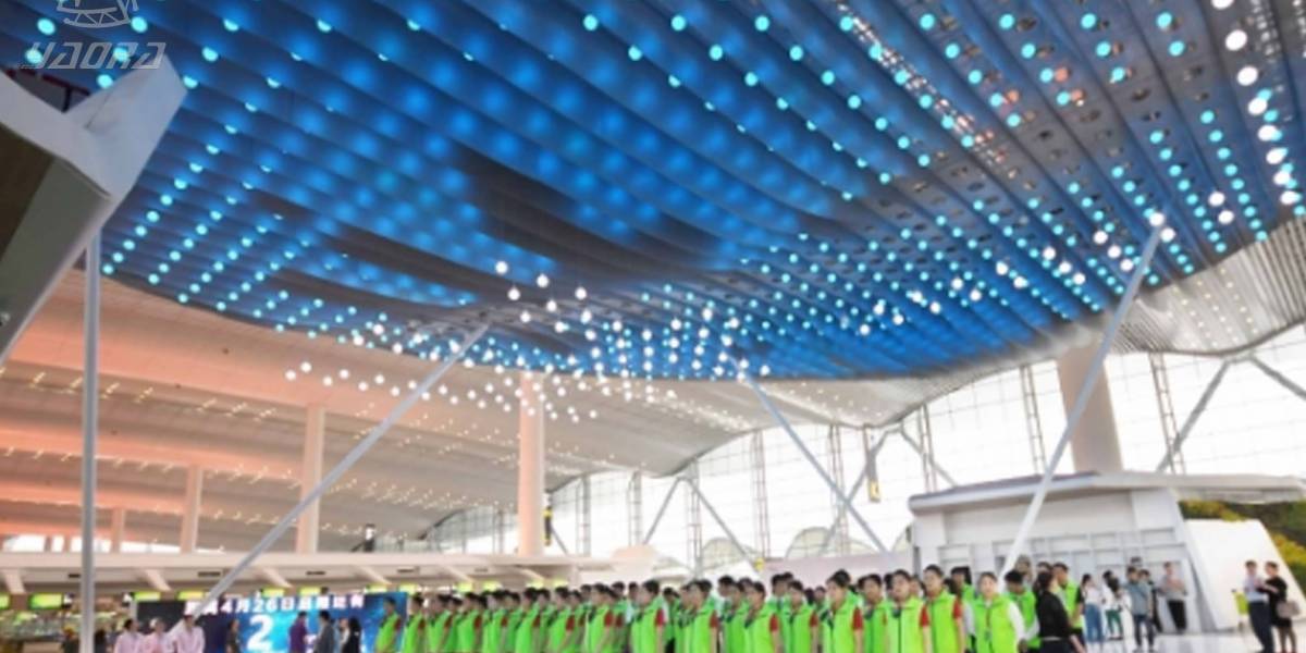 耀納助力廣州白云機場啟動T2航站樓鋁合金太空架
