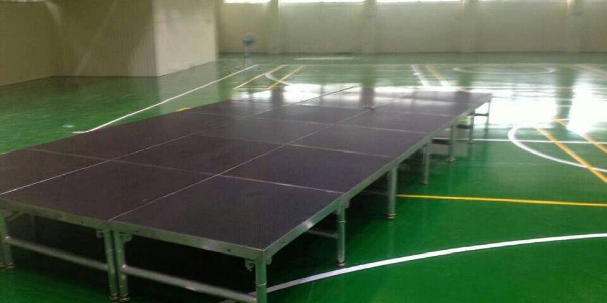 臺灣學(xué)校體育館鋁合金活動舞臺